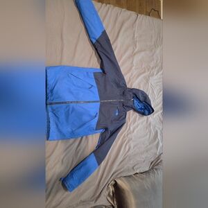 Mens Northface Blue And Black Hyvent Jacket
